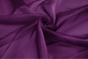 Organza jednotonowa 280cm fioletowy ciemny