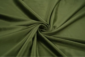 Welur aksamitny royal oliwkowy