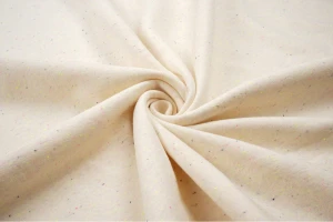 Dresówka drapana kremowy melanż