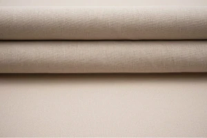 Tkanina imitująca len - szaro beżowy