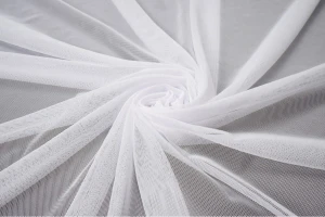 Tiul elastyczny obustronnie biały