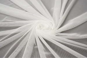 Tiul elastyczny obustronnie ecru