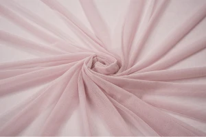 Tiul elastyczny obustronnie pudrowy róż