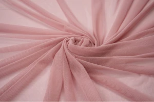 Tiul elastyczny obustronnie różowy brudny