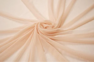 Tiul elastyczny obustronnie beż jasny