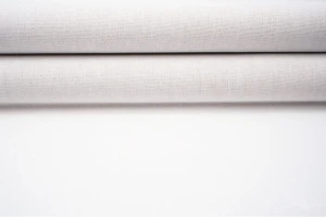 Tkanina imitująca len -  Biel Śnieżna