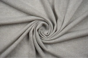 Dzianina swetrowa cienka szara ze srebrną nitką