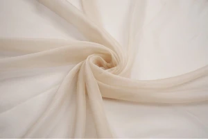 Szyfon jedwabny kresz jasny beż