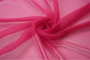 Szyfon jedwabny kresz amarantowy ciemny