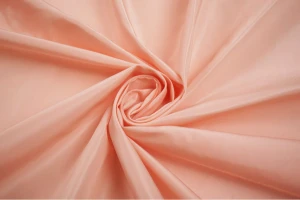 Tafta memory pastelowy róż z nutą moreli