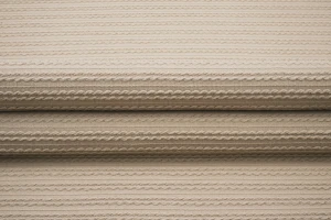 Dzianina swetrowa warkocz beżowa