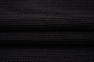 Dzianina swetrowa warkocz czarny