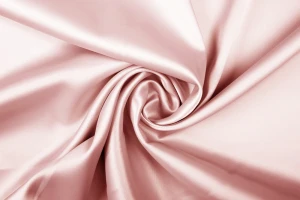 Satyna cienka z elastanem pudrowy róż