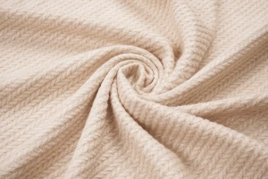 Dzianina swetrowa drobny warkocz rayon beż jasny