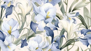  Oxford wzór szlachetne irysy