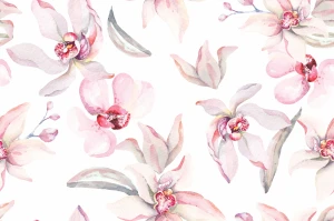 Satyna Armani ala jedwab różowe cymbidium 