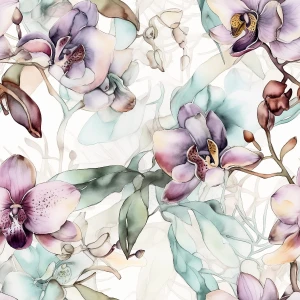 Satyna Armani ala jedwab orchidea 