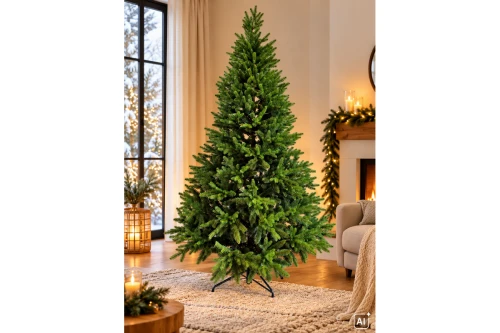 Świerk kaukaskina stojaku metalowym 220cm AI 1200px.png