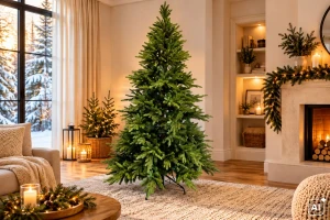 Sztuczna choinka Świerk Podhalański PE 220cm Snap Tree na stojaku