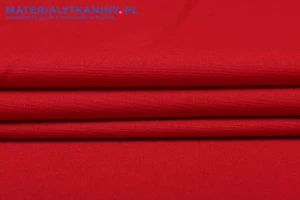 Tkanina imitująca len -  Czerwony