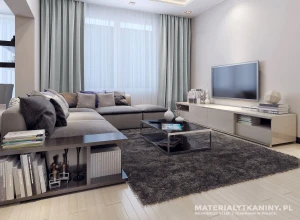 Tkanina zasłonowa szary gołębi 300cm