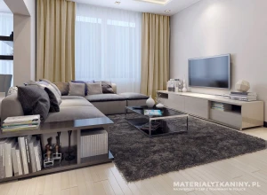 Tkanina zasłonowa beżowa 300cm