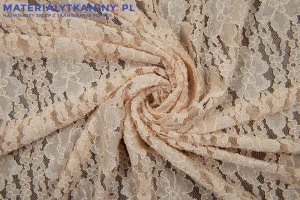 Koronka Supełek Beżowa