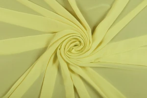 Tkanina szyfon gładki żółty blady