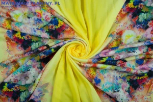 Viscose Pattern Beautiful Flowers