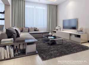 Tkanina zasłonowa szary jasny 300cm